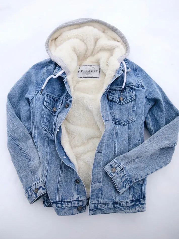 Sale*Blakely Clothing Camden Hooded Denim Jacket
