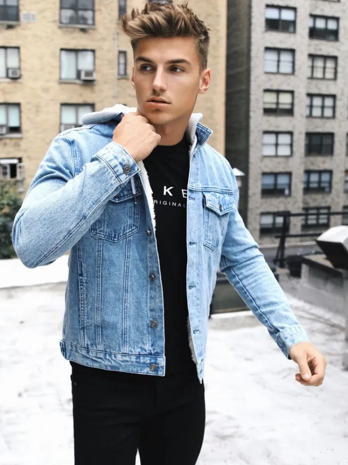 Sale*Blakely Clothing Camden Hooded Denim Jacket
