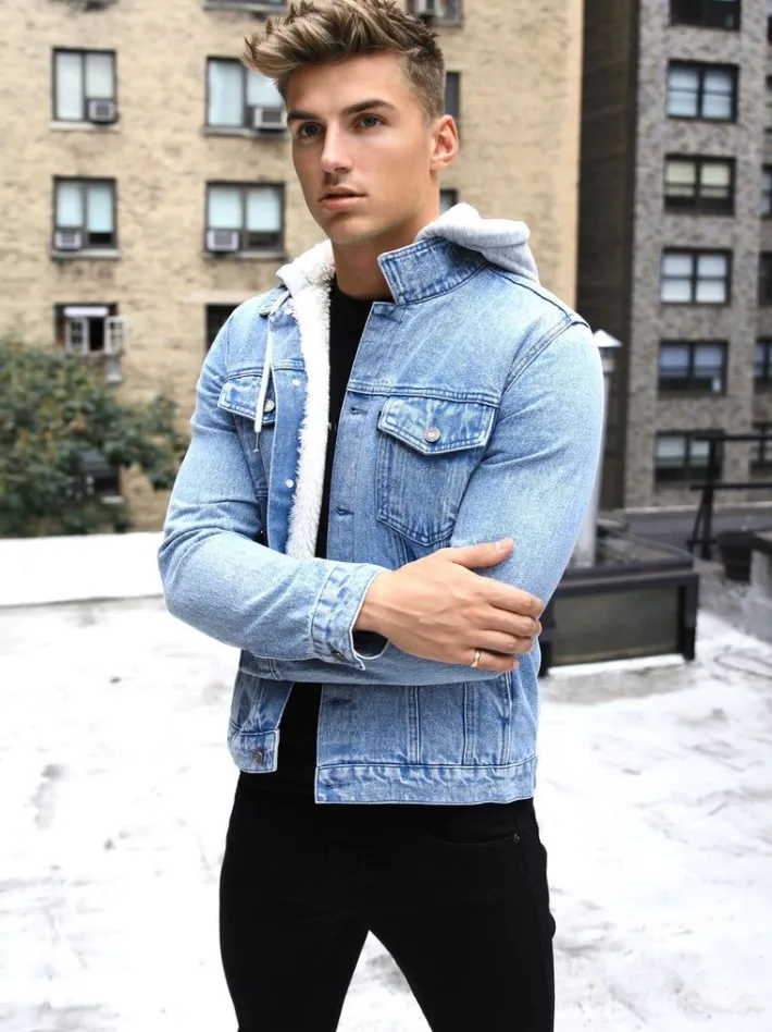 Sale*Blakely Clothing Camden Hooded Denim Jacket