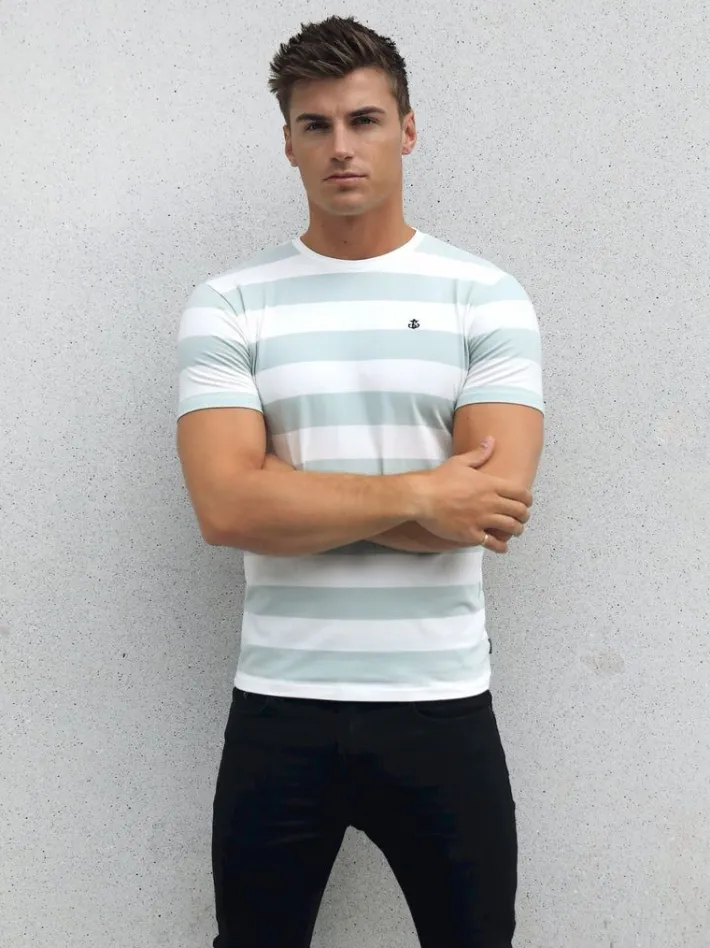 T-Shirts*Blakely Clothing Loano Stripe T-Shirt