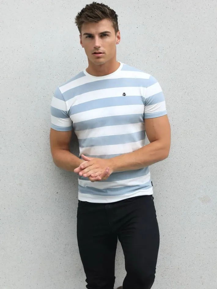 T-Shirts*Blakely Clothing Loano Stripe T-Shirt