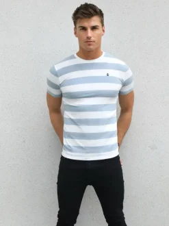 T-Shirts*Blakely Clothing Loano Stripe T-Shirt