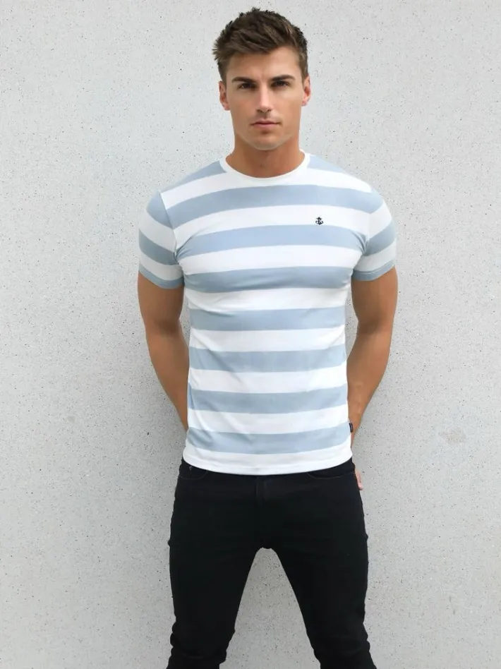 T-Shirts*Blakely Clothing Loano Stripe T-Shirt