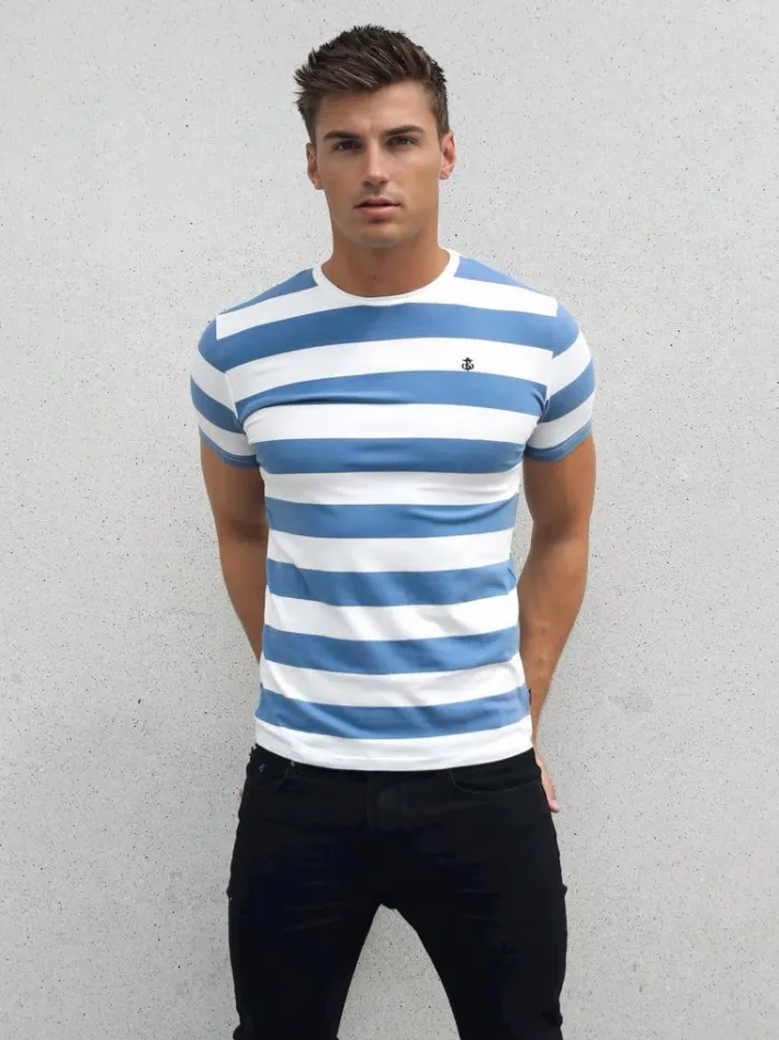T-Shirts*Blakely Clothing Loano Stripe T-Shirt