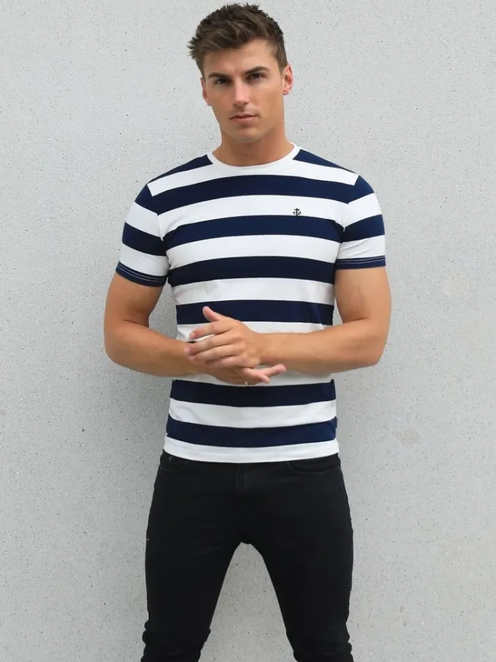 T-Shirts*Blakely Clothing Loano Stripe T-Shirt