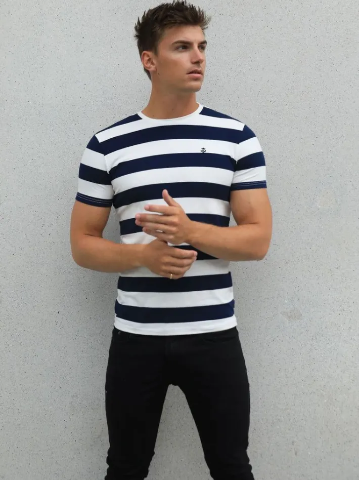 T-Shirts*Blakely Clothing Loano Stripe T-Shirt