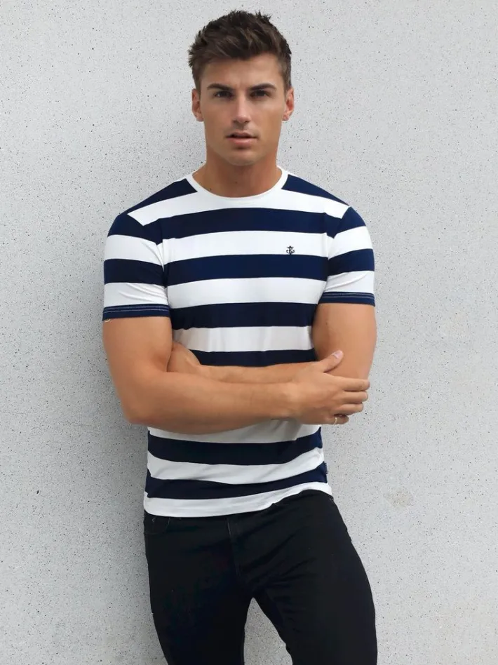 T-Shirts*Blakely Clothing Loano Stripe T-Shirt