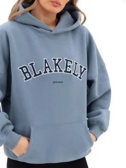 Trending*Blakely Clothing Varsity Oversized Hoodie