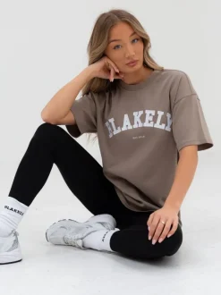 Bodysuits & Tops*Blakely Clothing Varsity Oversized T-Shirt